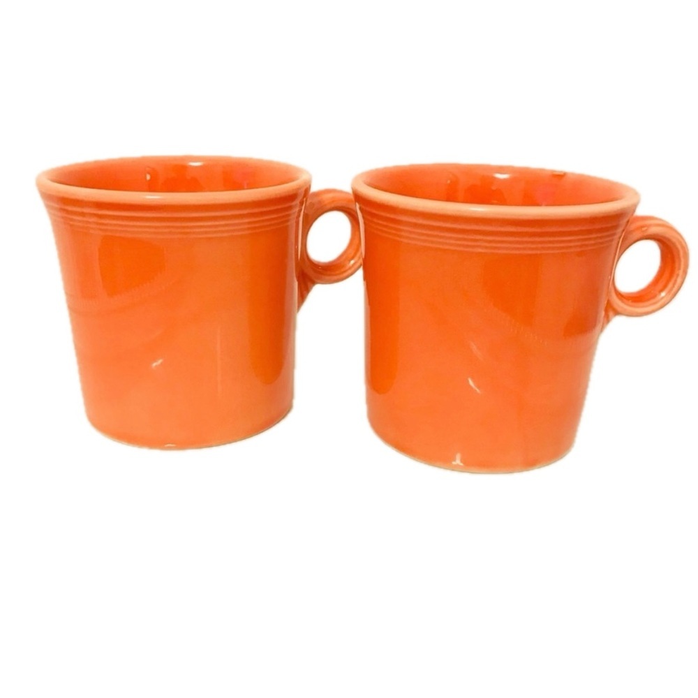 Set of 2 Fiesta Ware Mugs Orange Persimmon